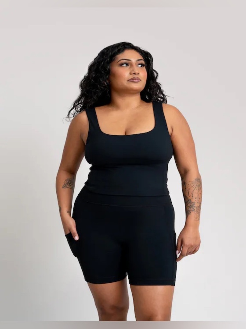 Alder Adventure Performance Cropped Tank Top, Large